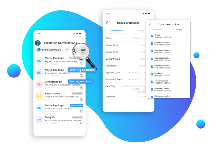 CRM Smartphone App Layout
