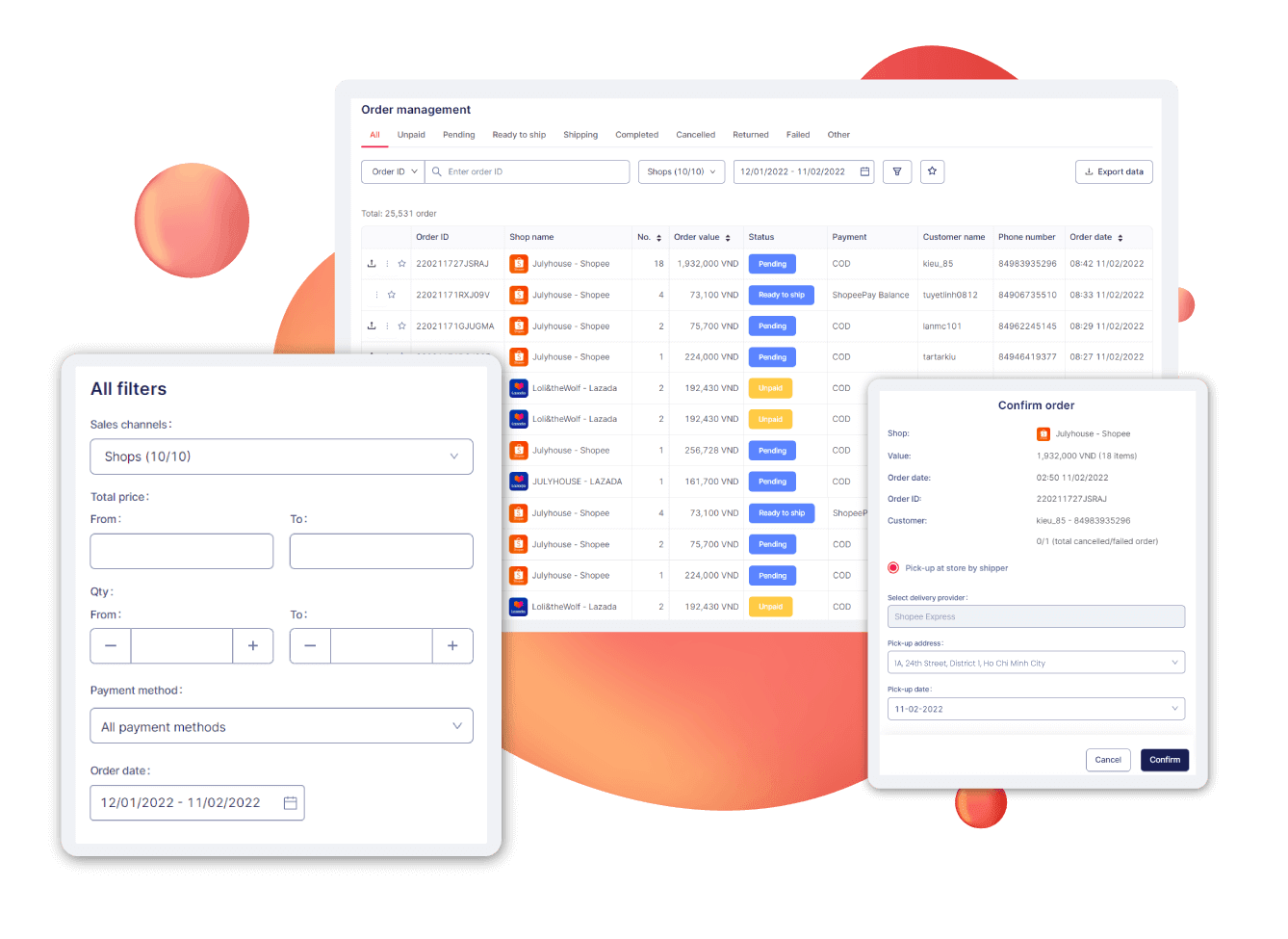 Order Processing Dashboard
