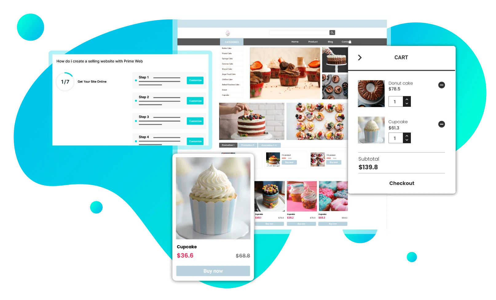 Prime Web Storefront Builder Dashboard